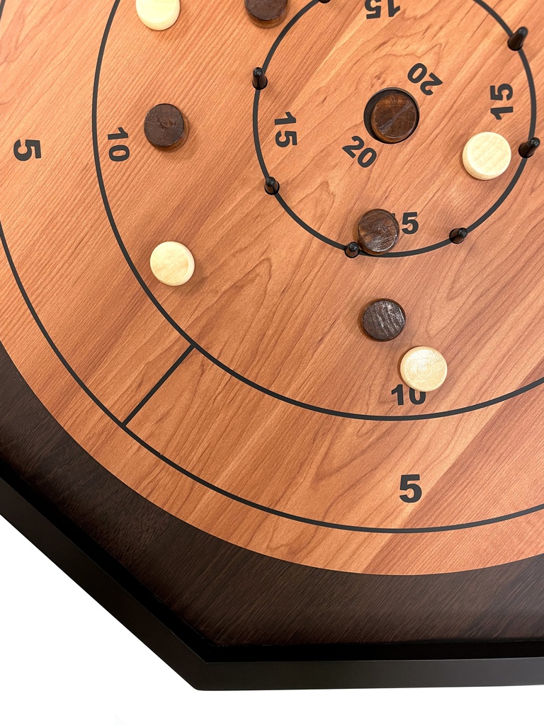 Jeu de Kroeger Crokinole 3 in 1 Deluxe Wooden Board Set 