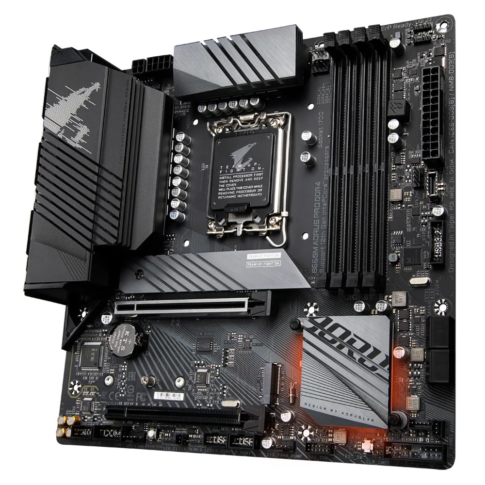 gigabyte b660m aorus pro ddr4 12th gen micro atx motherboard