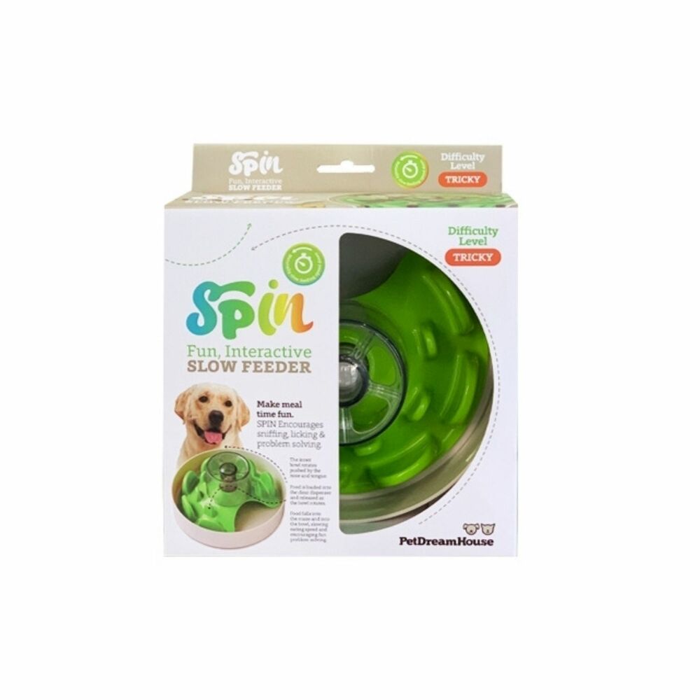 SPIN Interactive Feeder (UFO Maze Green) by Pet Dream House - The