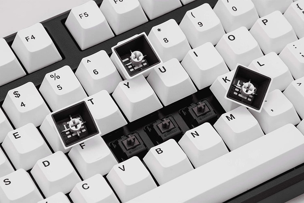 Mistel PBT Double Shot Keycap Set - White Keycap and Black Legends | PCByte  Malaysia