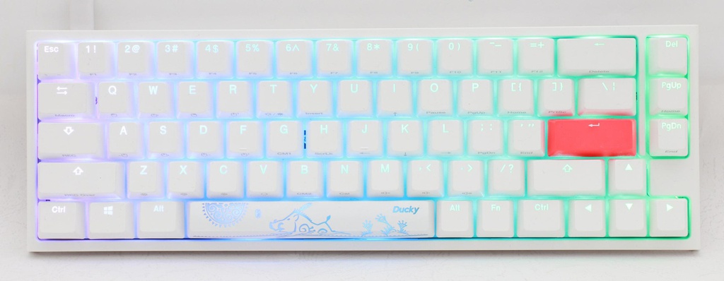 Ducky One 2 SF White RGB Mechanical Keyboard WHITE MX SPEEFD SILVER |  PCByte Malaysia