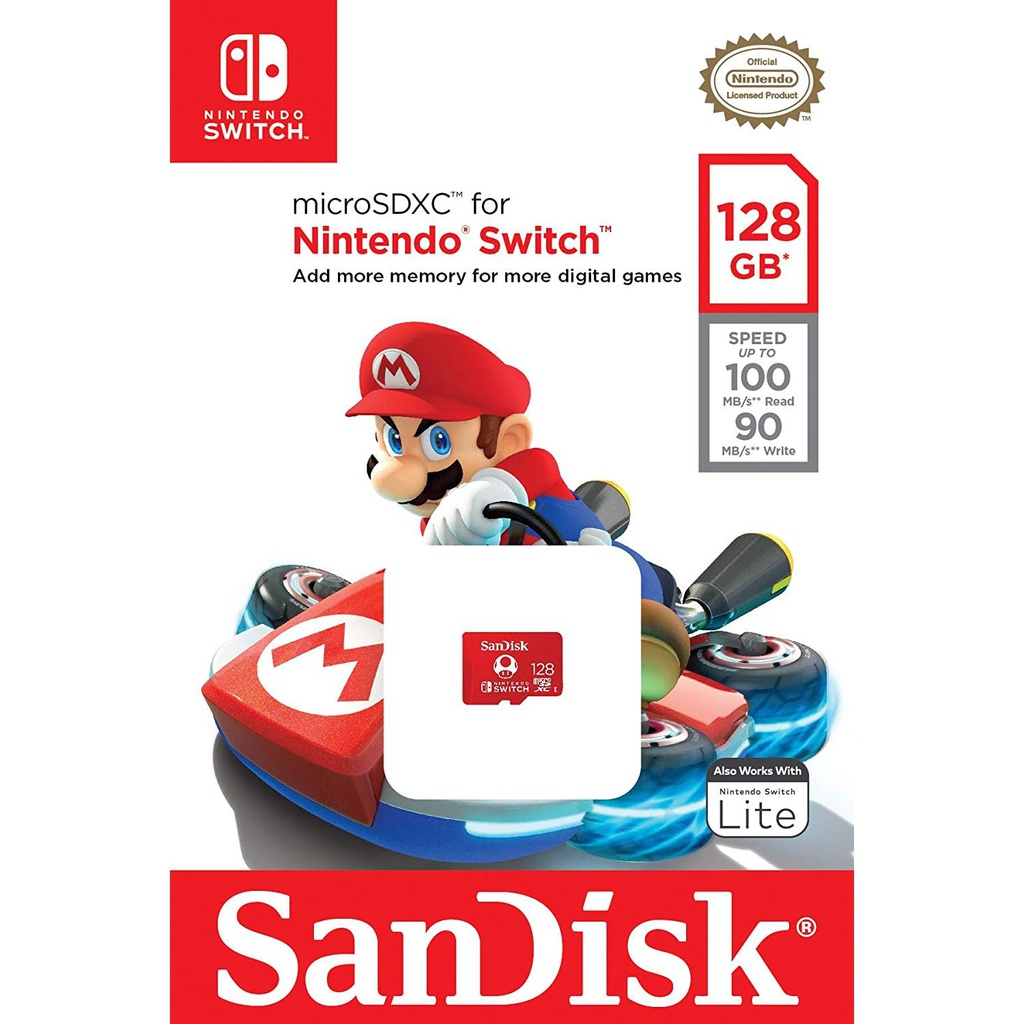 Sandisk 128GB Nintendo Switch Extreme Micro SD PCByte Malaysia