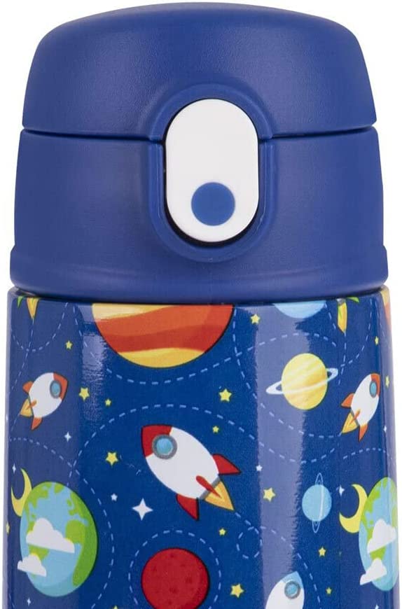 Kids Drink Bottle With Sipper 400ml Outer Space, Oasis