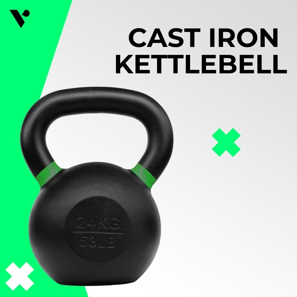 VERPEAK Cast Iron Kettlebell 16kg Yellow