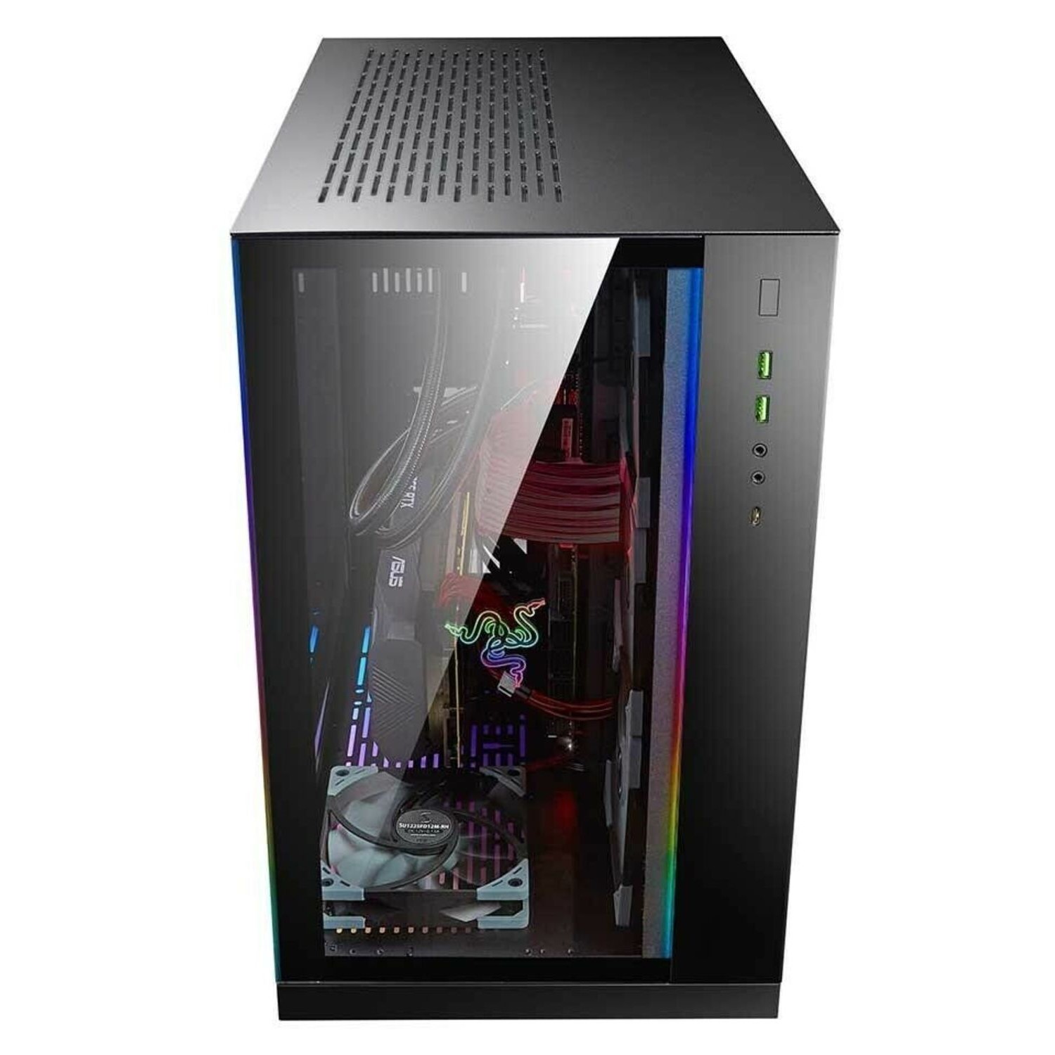 Lian Li O11 Dynamic Aluminum Atx Case Black Tg Razer Edition Pc O11dxr Pcbyte Australia