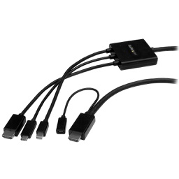 StarTech CMDPHD2HD 6ft USB-C, HDMI or Mini DisplayPort to HDMI Cable