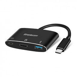 Simplecom DA310 USB 3.1 Type C to HDMI USB 3.0 Adapter with PD Charging DA310