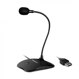 Simplecom UM350 USB Desktop Flexible Neck Microphone with Mute Button