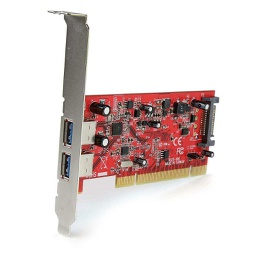 StarTech Dual Port PCI SuperSpeed USB 3 Controller Card with SATA Power PCIUSB3S22