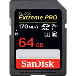Sandisk 64GB SDXC Extreme Pro V30 170MB/s Class 10 SDSDXXY-064G-GN4IN