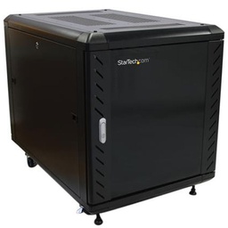 StarTech 12U 36in Knock-Down Server Rack Cabinet with Casters RK1236BKF