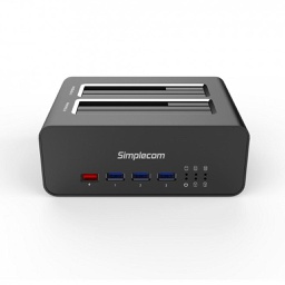 Simplecom SD352 USB 3.0 to Dual SATA Aluminium Docking Station USB Hub & 2.1A Charger