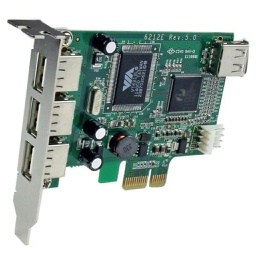 StarTech 4 Port PCI Express Low Profile High Speed USB Card PEXUSB4DP