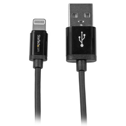 StarTech 15cm 6in Short Black Apple Lightning to USB Cable USBLT15CMB