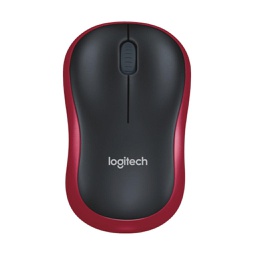 Logitech M185 Red Wireless Mouse 910-002503
