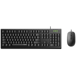 Rapoo X120 PRO Wired Keyboard & Mouse Combo Black 1600dpi Spill Resistant