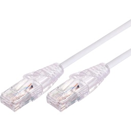 Comsol 1M Cat 6A 10GbE Ultra Thin UTP Snagless Patch Cable LSZH - White UTP-01-C6A-UT-WHT