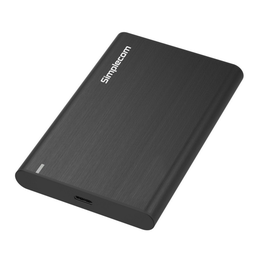Simplecom SE221-BK Aluminium 2.5'' SATA HDD/SSD to USB-C 3.1 Enclosure