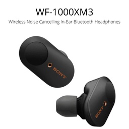 Sony WF-1000XM3 Truly Wireless Noise Cancelling In-Ear Bluetooth Headphones Black