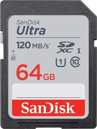 SanDisk 64GB SDXC Ultra SD 120MB/s Class 10