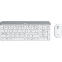 Logitech MK470 Slim Wireless Keyboard Mouse - White 920-009183