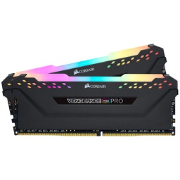 Corsair Vengeance RGB Pro DDR4 3200MHz 16GB (2x8) Desktop Memory Black AMD CMW16GX4M2Z3200C16