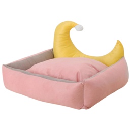 Floofi Pet Bed Moon Design (L Pink)