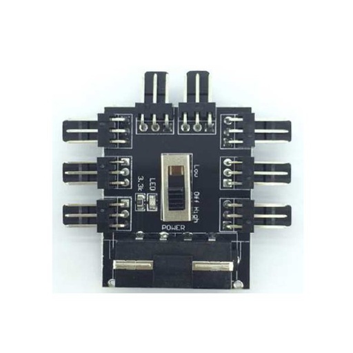 3 Pin 8 Port Fan Hub with Molex 4 Pin power | PCByte Malaysia