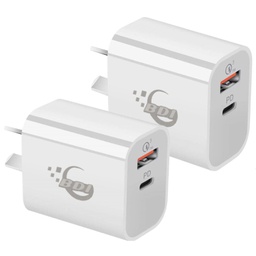 BDI 18W PD Quick Charger with USB-C Port SDC-18WACB (2-pack)