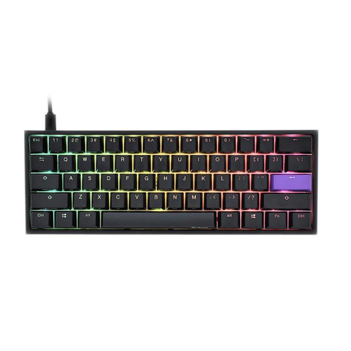 Ducky One 2 Mini Black LED 60% Double Shot PBT Mechanical Keyboard ...