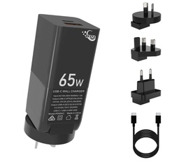 BDI 65W PD Quick Charger 2-Port QC 3.0 USB-C/USB-A with 100W PD Cable 1M PD65AC