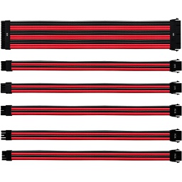 Cooler Master Sleeved V2 Extension Cable Kit Red/Black CMA-NEST16RDBK1-GL
