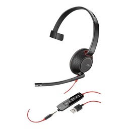 Poly Blackwire 5210 Monaural USB Noise Cancelling Headset 207577-201