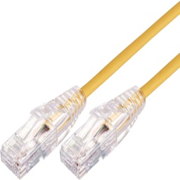Comsol 30CM Cat 6A 10GbE Ultra Thin UTP Snagless Patch Cable Yellow UTP-.3-C6A-UT-YEL