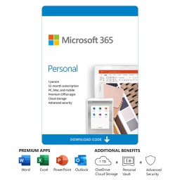 Microsoft 365 Personal 1 Year Subscription English PC/Mac QQ2-00982