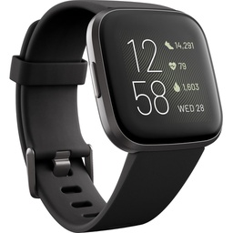 Fitbit Versa 2 Smart Watch Black Carbon FB507BKBK