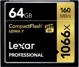 Lexar 64G Pro CF Compact Flash Professional 1066X