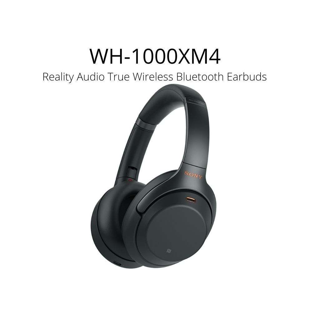 Sony WH-1000XM4 Noise Cancelling Wireless Bluetooth NFC High Resolution  Audio Over-Ear Headphones with Mic/Remote, Black