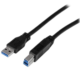 StarTech 1m USB-A to USB-B Cable - M/M - USB 3.0 (5Gbps) USB3CAB1M