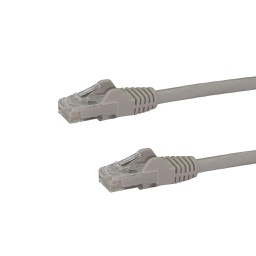StarTech 3M CAT6 Network Cable Snagless Patch Cord Grey N6PATC3MGR
