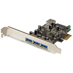 StarTech 4 Port PCIe SuperSpeed USB 3.0 Card Adapter UASP PEXUSB3S42
