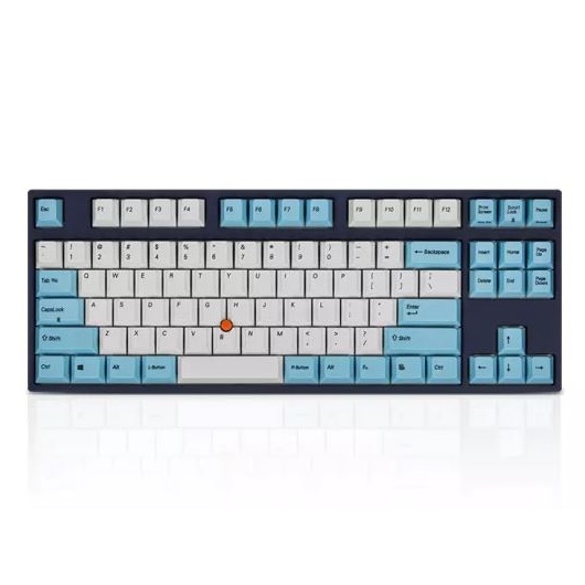 Leopold FC750R PS StickPoint White SkyBlue TKL Mechanical Keyboard