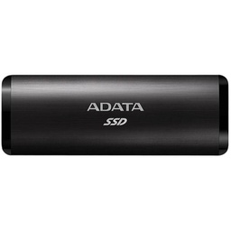 Adata SE760 512GB USB-C Portable External SSD Hard Drive ASE760-512GU32G2-CBK