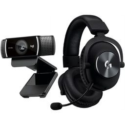 Logitech Bundle 1: Logitech PRO X Gaming Headset + Logitech C922 Pro Stream Webcam