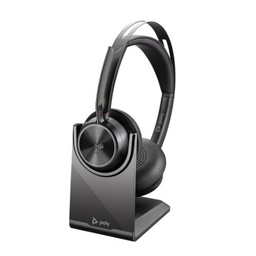 Poly Voyager Focus 2 UC Microsoft Stereo Bluetooth Headset with Charge Stand 213727-02