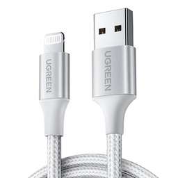 UGREEN USB-A to Lightning Cable 1m (Aluminium case, Silver) 60161
