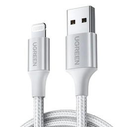 UGREEN USB-A to Lightning Cable 2m (Aluminium case, Silver)