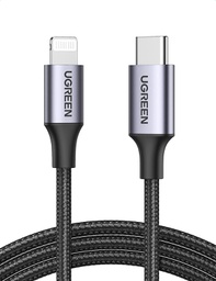 UGREEN USB-C to Lightning Cable 1M (Aluminium case, Grey)