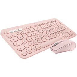 Logitech Rose Color Office Bundle: K380 Multi-Device Bluetooth Wireless Keyboard ROSE + MX Anywhere 3 Wireless Mouse - Rose