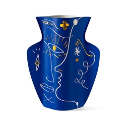 Octaevo Jaime Hayon 'Vasage' Paper Flower Vase Large Blue